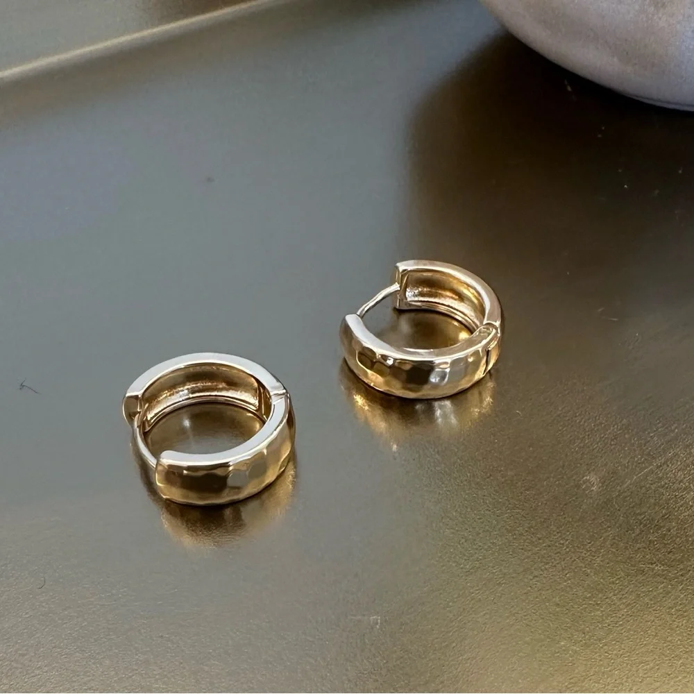 2/$30 NEW Anthro Boho Style Hoop Huggie Earrings - Picture 4 of 6